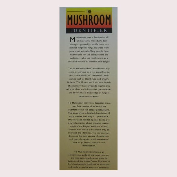 The Mushroom Identifier