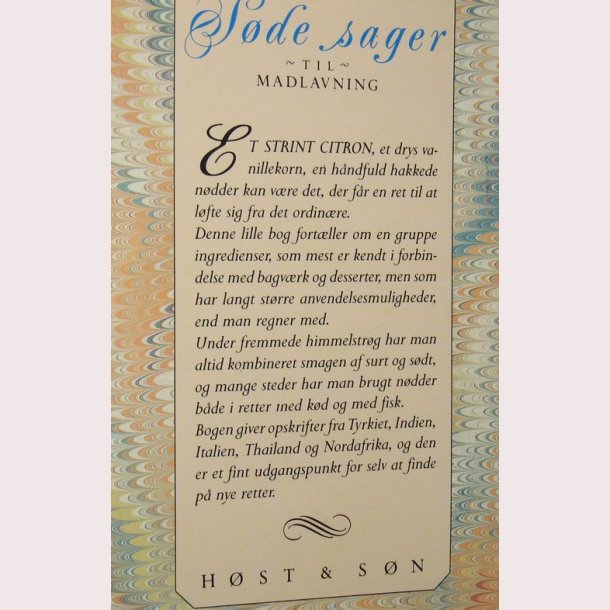 Sde sager til madlavning