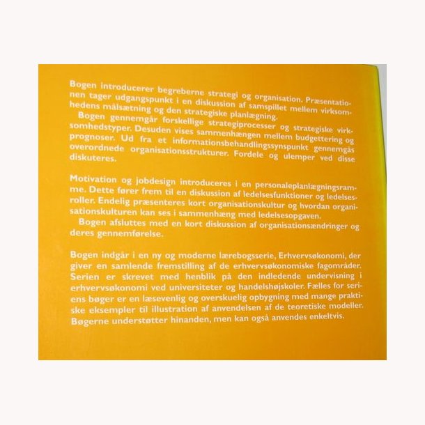 Strategi og organisation - en introduktion