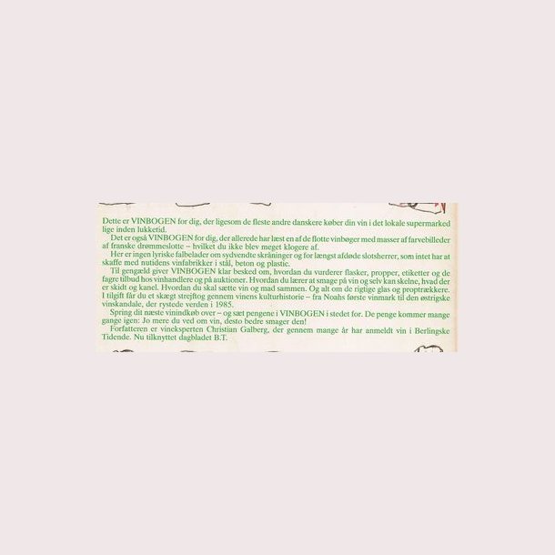 Vinbog - Christian Galbergs