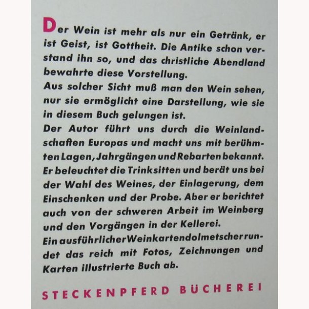 Das kleine Buch vom Wein