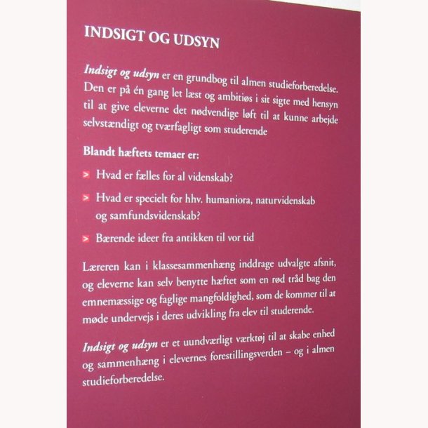 Indsigt og udsyn - grundbog