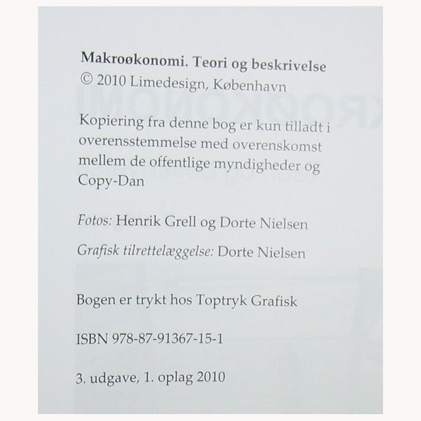 Makrokonomi teori og beskrivelse