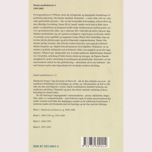 Dansk Mediehistorie 1995-2003 Bind 4