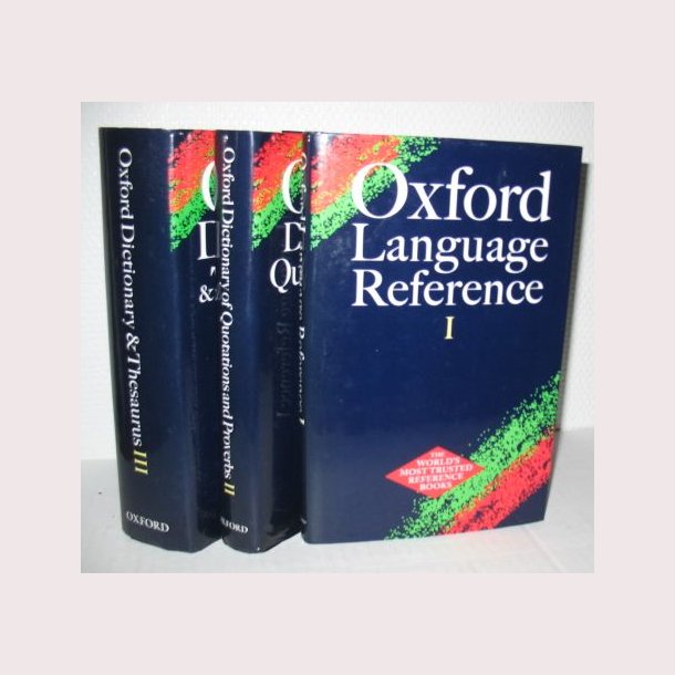 Oxford Dictionary &amp; Thesaurus bind l-lll