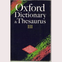 Oxford Dictionary &amp; Thesaurus bind l-lll