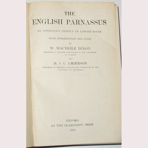 The English Parnassus