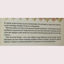 Quiltning Applikation og patchwork