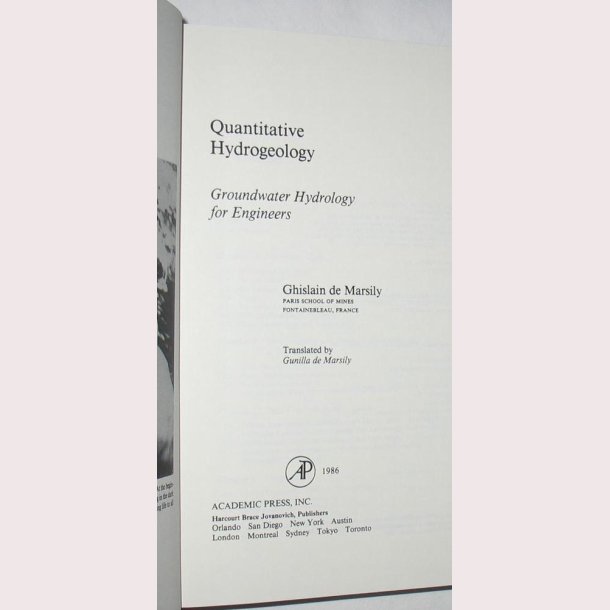 Quantitative Hydrogeology