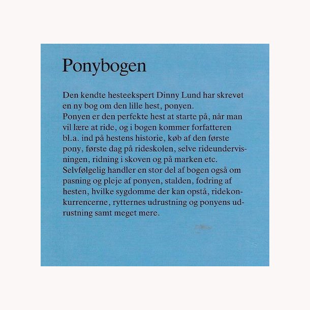 Ponybogen