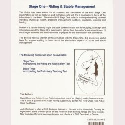 Riding &amp; Stable Management - Stage One