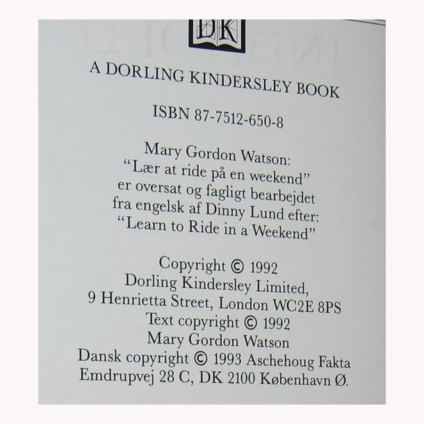 Lr at ride p en weekend