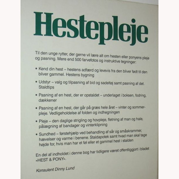 Hestepleje