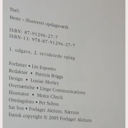 Heste - illustreret opslagsvrk