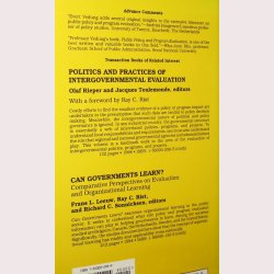 Public Policy and Program Evaluation