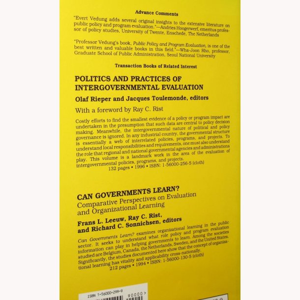 Public Policy and Program Evaluation