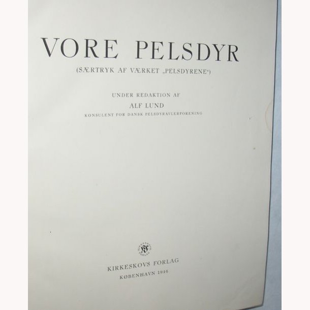 Vore Pelsdyr - srtryk af vrket Pelsdyrene