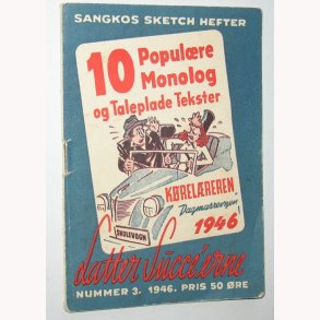 Sangkos Sketch Hefte nummer 3 - 1946