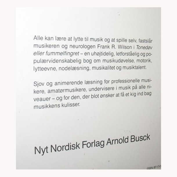 Tonedv eller fummelfingret