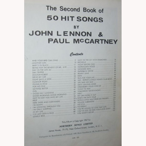 The Second Book of 50 Hit Songs