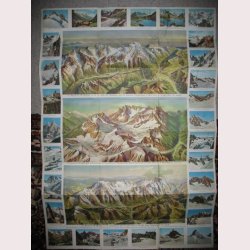 Kort over Mont Blanc