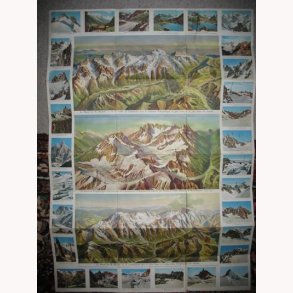 Kort over Mont Blanc