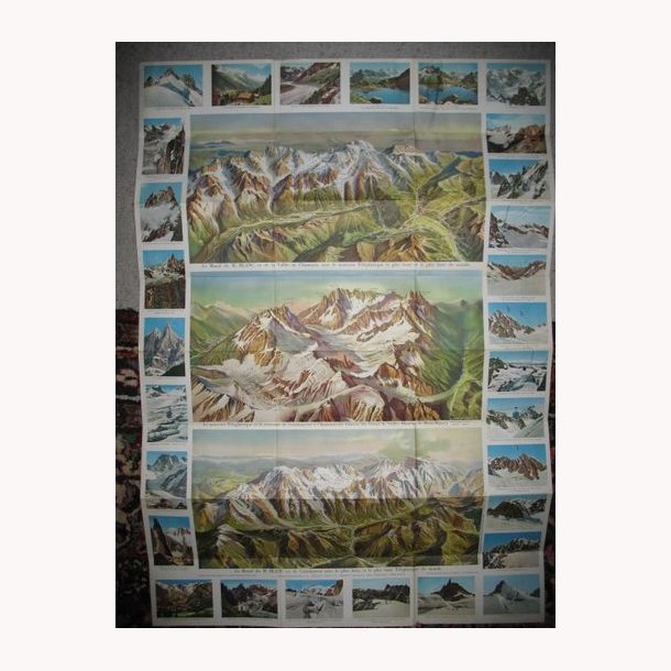 Kort over Mont Blanc