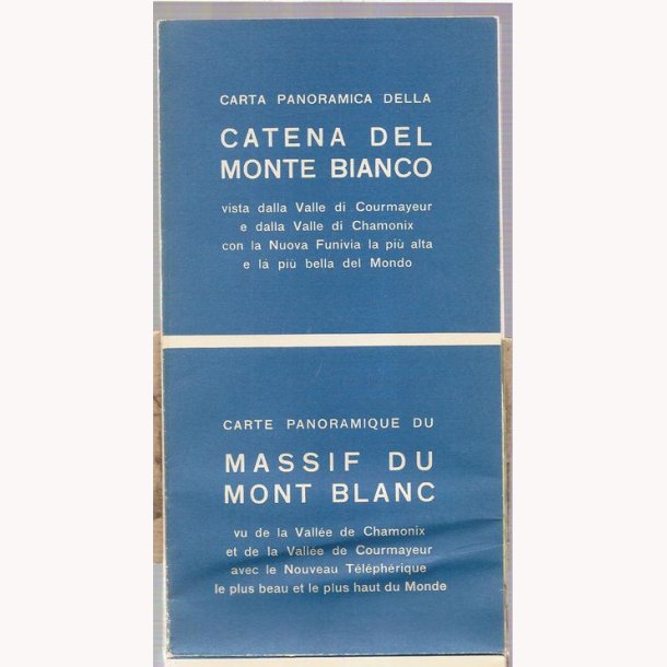 Kort over Mont Blanc