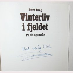 Vinterliv i fjeldet - signeret