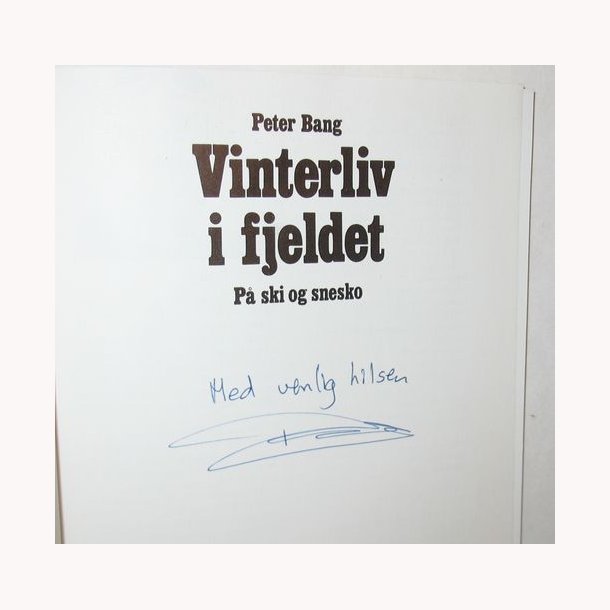 Vinterliv i fjeldet - signeret