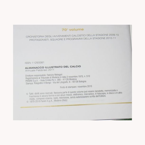 Almanacco illustrato 2011 del Calcio