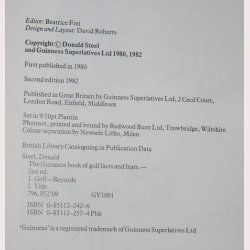 The Guinness Book of Golf Facts &amp; Feats