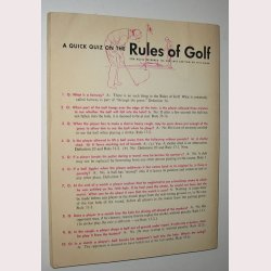 Golf Rules in Pictures New 1966 Edition