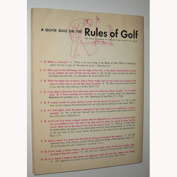 Golf Rules in Pictures New 1966 Edition