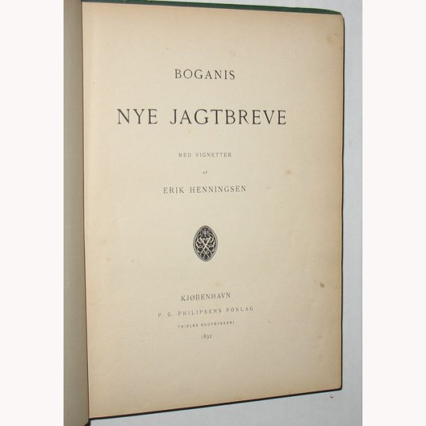 Boganis Nye Jagtbreve