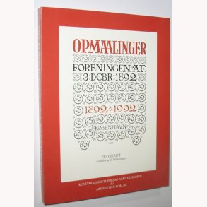 Opmaalinger - Foreningen af 3. december 1892