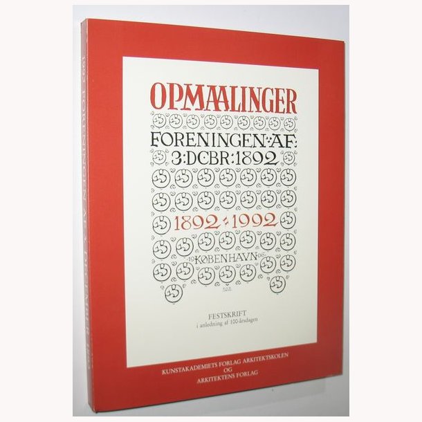 Opmaalinger - Foreningen af 3. december 1892