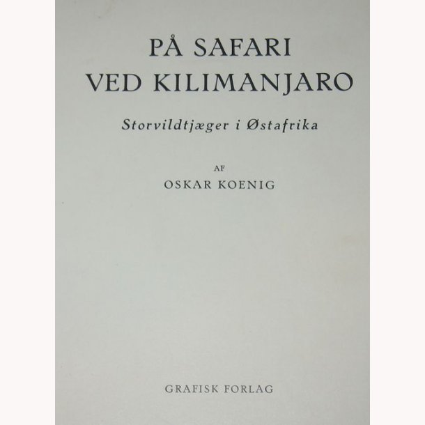 P safari ved Kilimanjaro