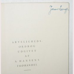 Arvelighedsordbog + tillg