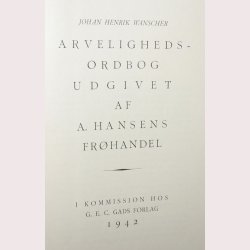 Arvelighedsordbog + tillg