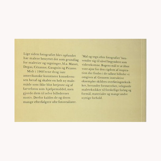 Mal og tegn efter fotografier