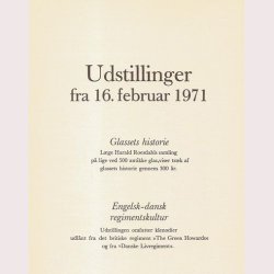Udstillinger - Glassets historie