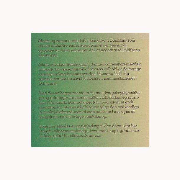 Samtalen fremmer forstelsen