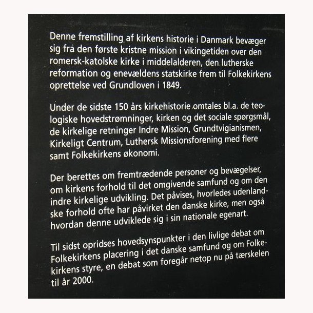 Kirkens historie i Danmark: Martin Schwarz Lausten 