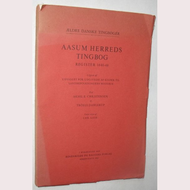 Aasum Herreds Tingbog register 1640-48