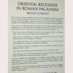 Oriental Religions in Roman Paganism