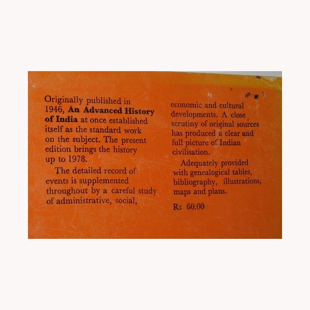 An Advanced History of India