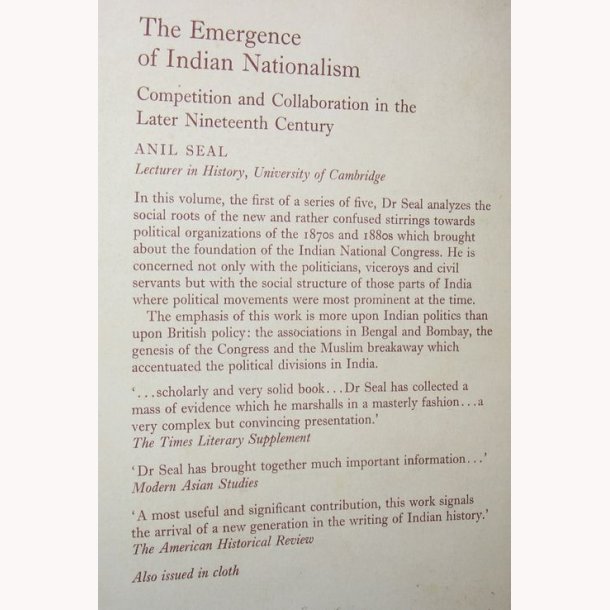 The Emergence of Indian Nationalism