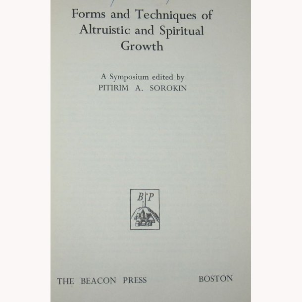 Forms and Techniques of Altruistic and Spiritual G