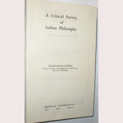 A Critical Survey of Indian Philosophy